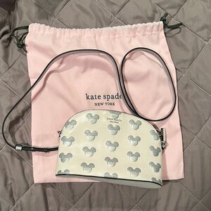 Kate Spade White and Gray Mickey Mouse Bag